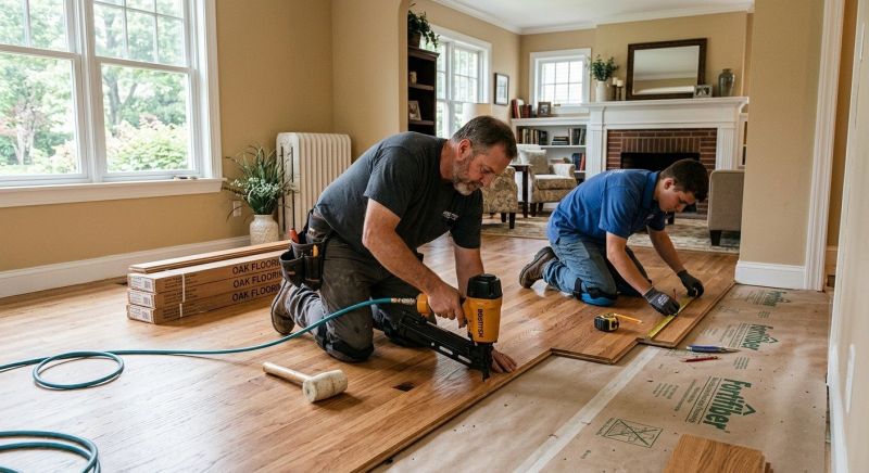 Oak Floor Installation in Austin, TX