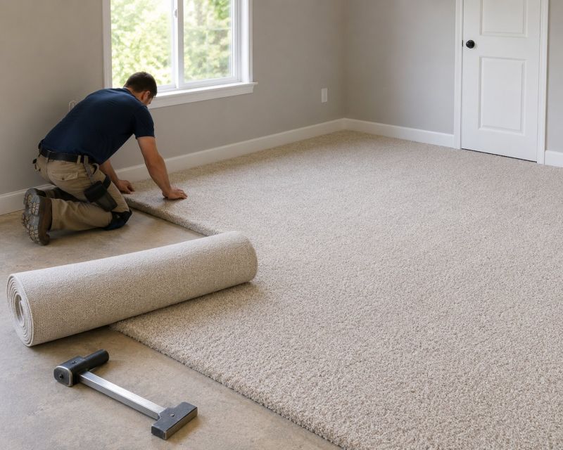 Plush Carpet Installation in Monmouth County, NJ