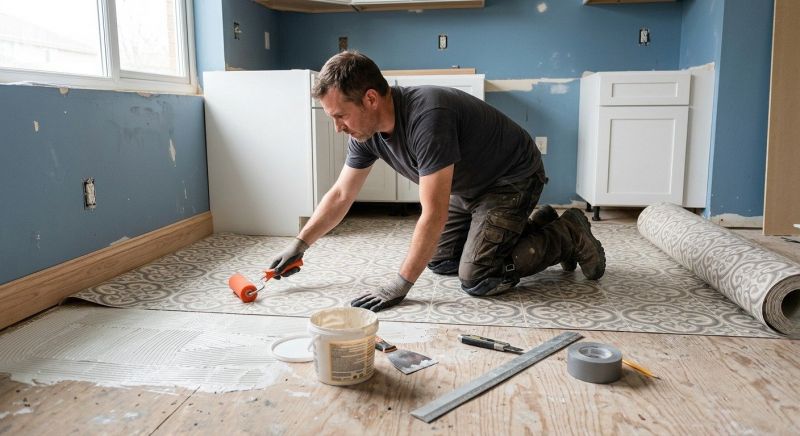 Sheet Linoleum Installation in Mckinney, TX