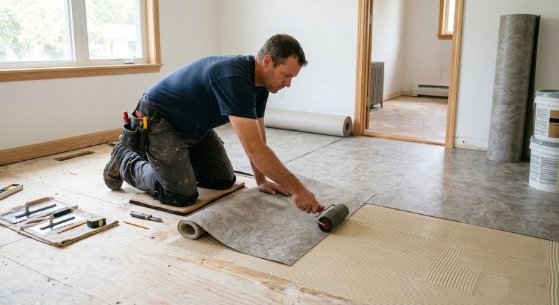 Sheet Vinyl Installation in Rockwall, TX