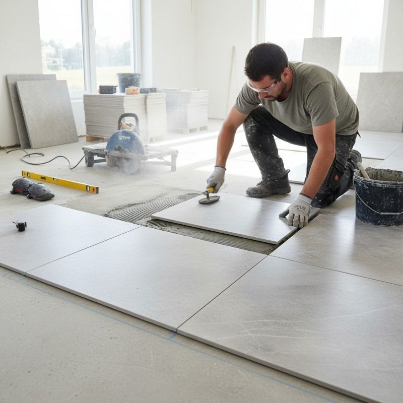 Slate Tile Floor Installation in Alexandria, VA
