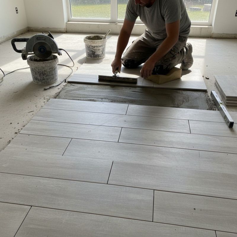 Slate Tile Floor Installation in Fredericksburg, VA