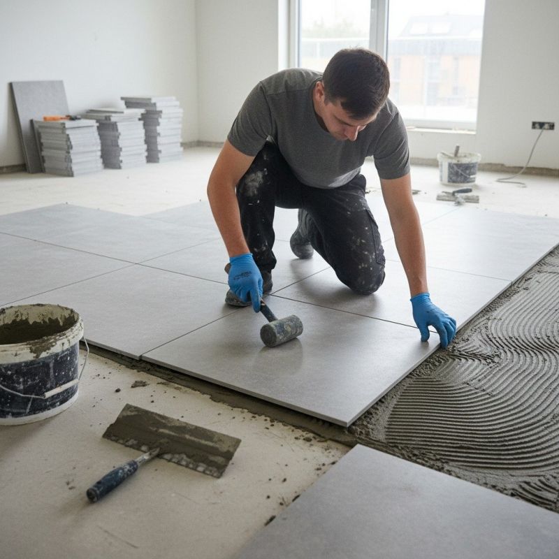 Slate Tile Floor Installation in Longmont, CO