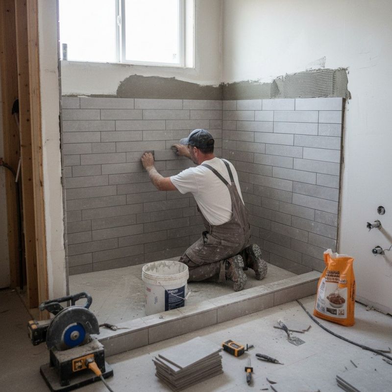Tile Shower Floor Installation in Alpharetta, GA